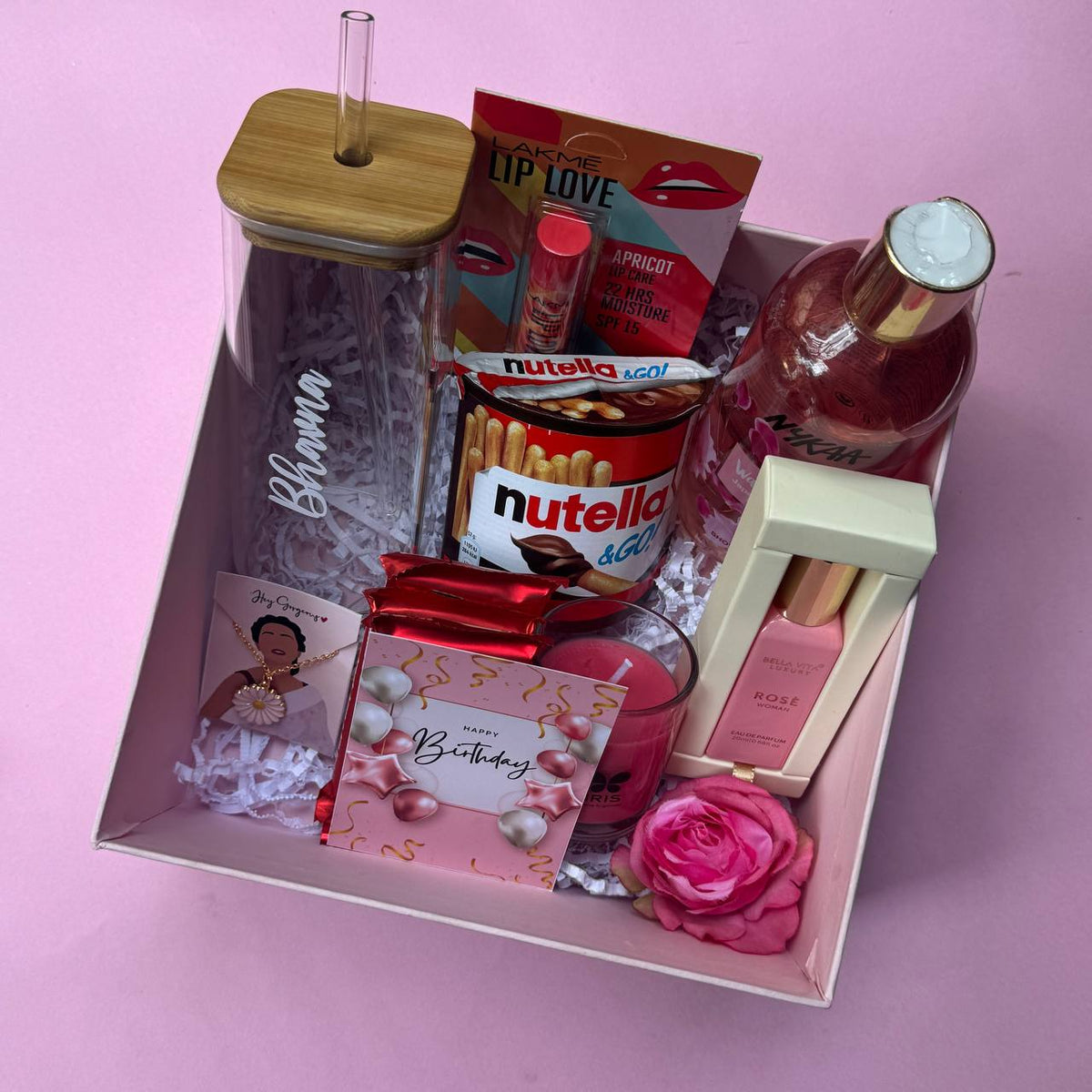 Blush Blossom Birthday Gift Hamper for Her - Plush Gifting Co.