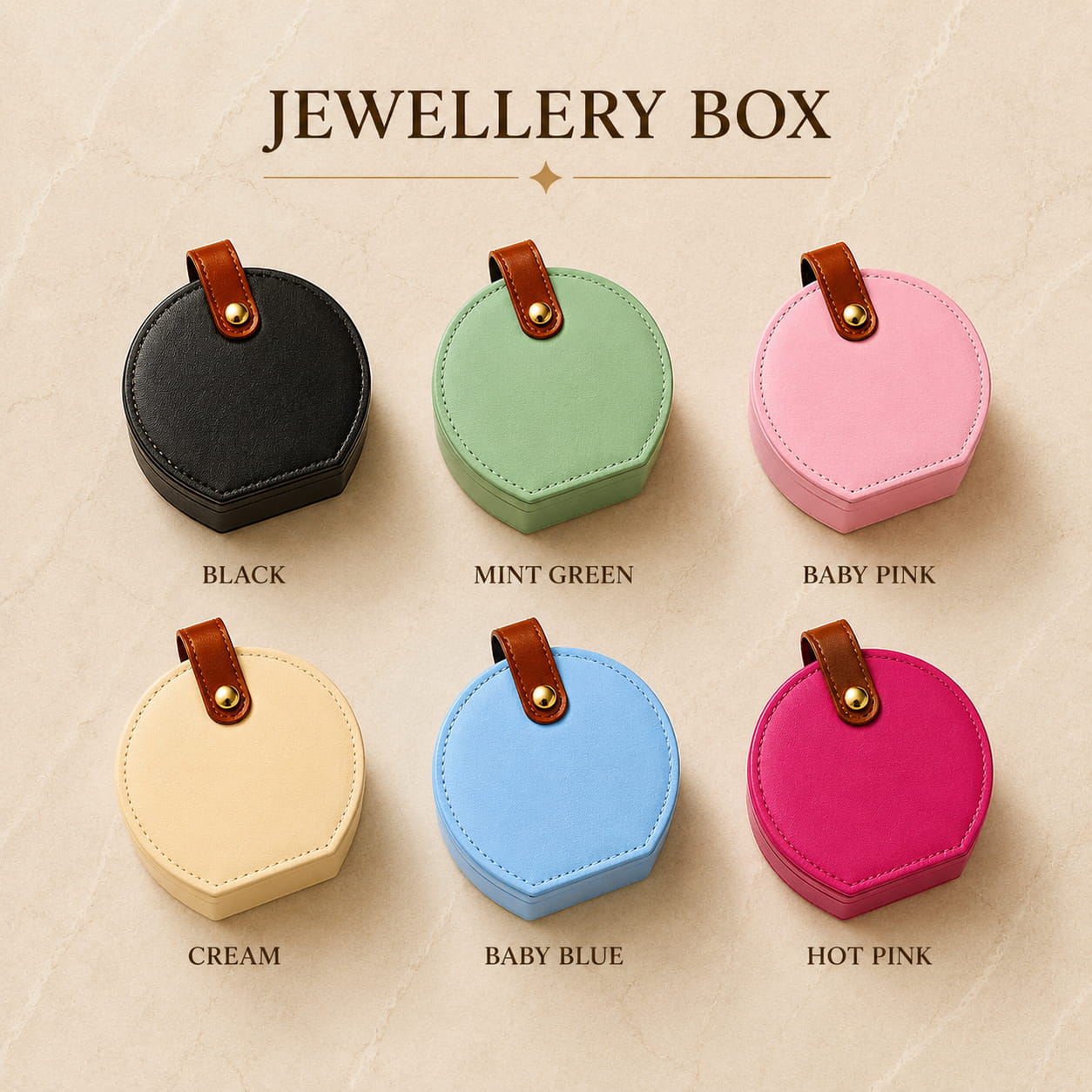 Jewellery Box Colour Chart