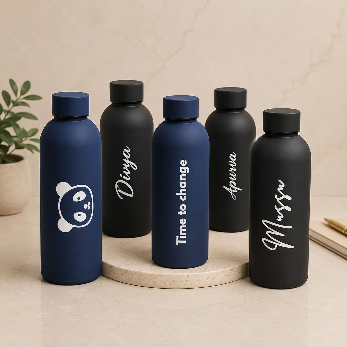 Personalized Matte Vacuum Insulated Water Bottle - Plush Gifting Co.