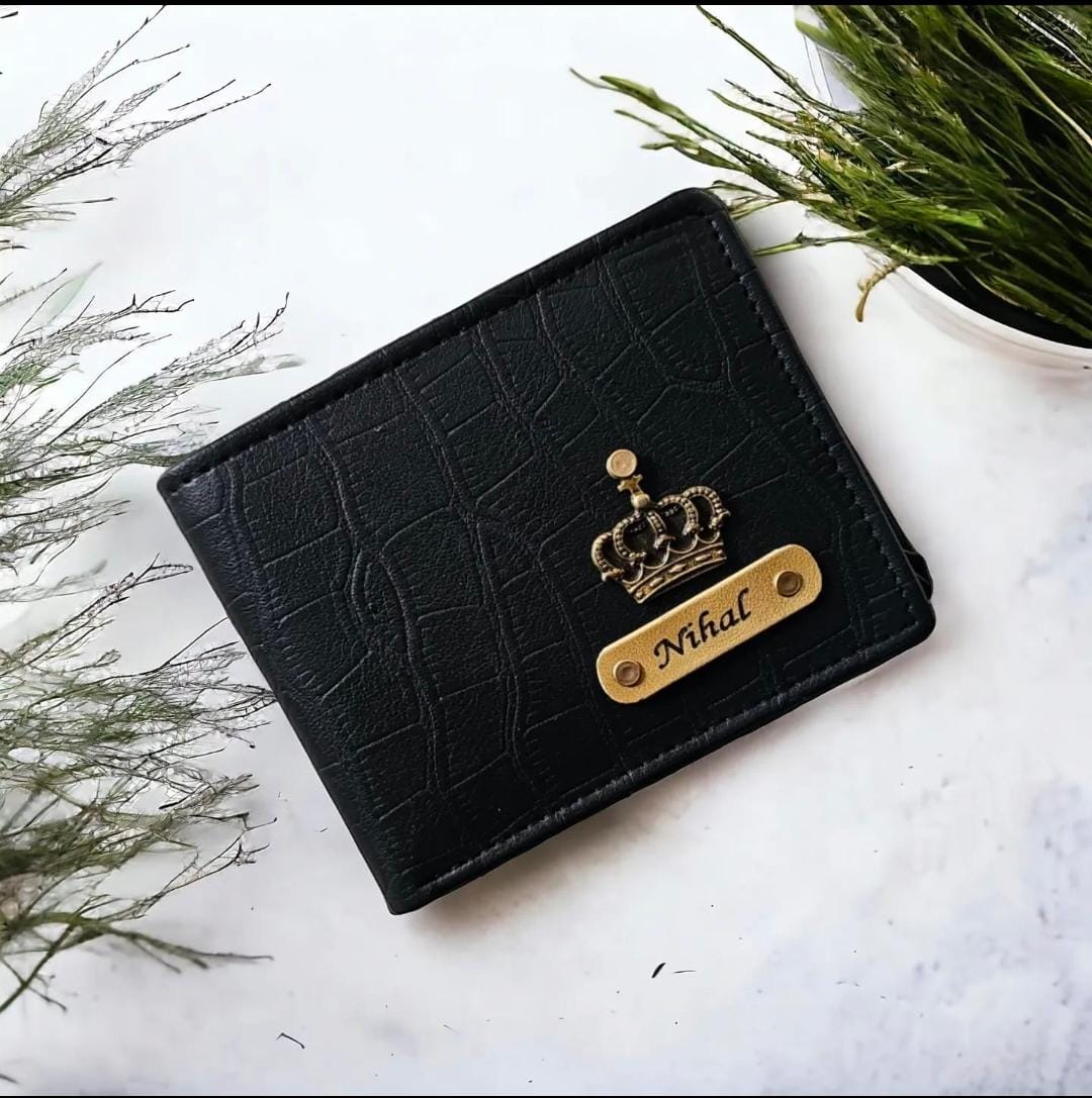 Personalized Crocs Men's Wallet-Black