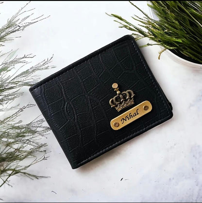 Personalized Crocs Men's Wallet-Black