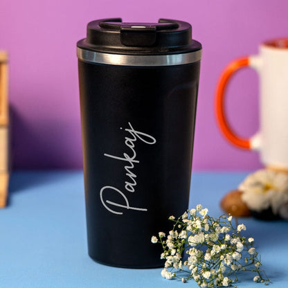 Personalized Travel Mug with LED Display
