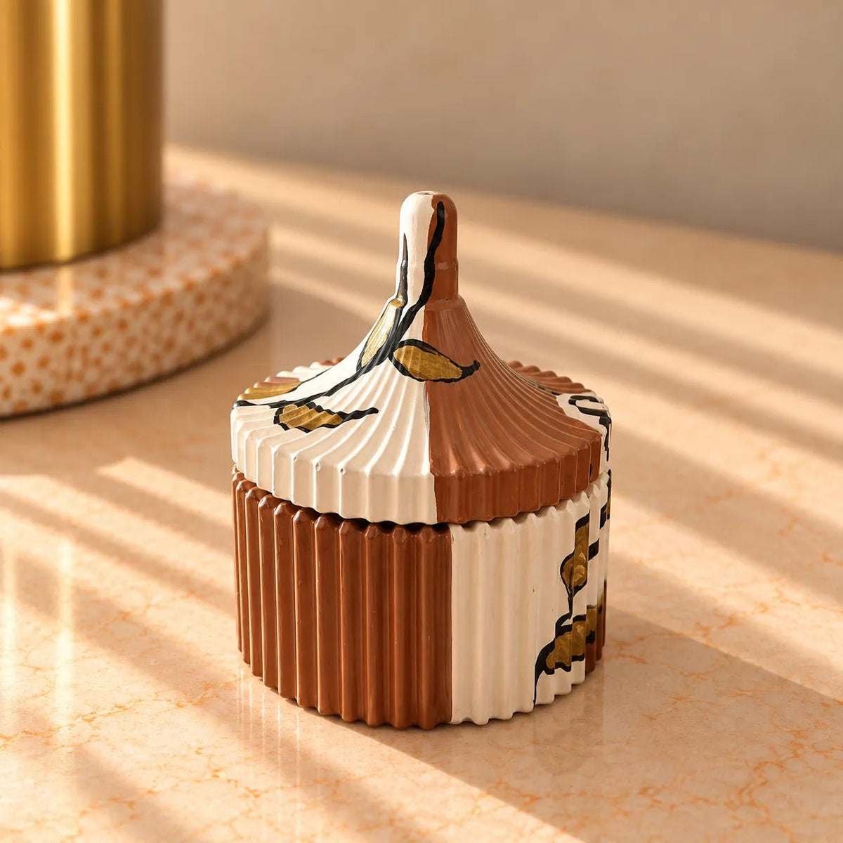 Hand-Painted Ceramic Reed Diffuser & Trinket Set - Plush Gifting Co.