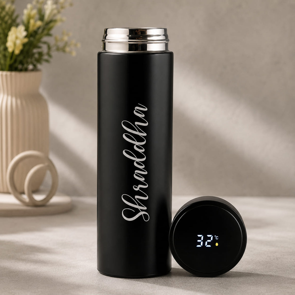 Personalized LED Temperature Bottle – 500ml - Plush Gifting Co.