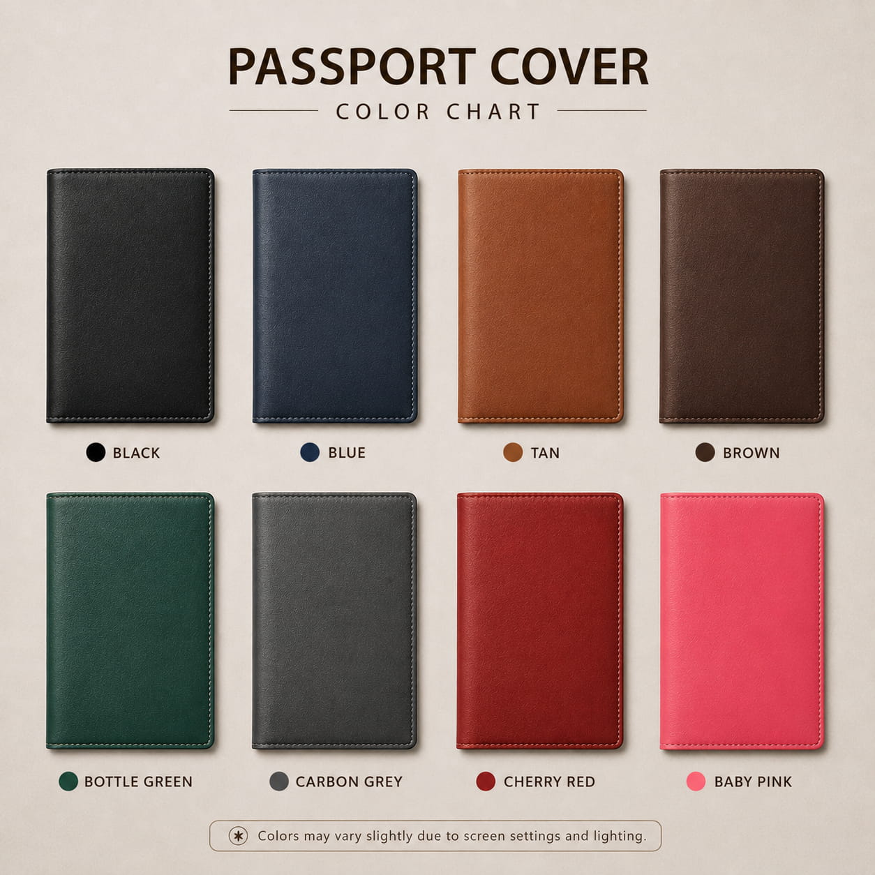 Personalized Passport Cover with Name & Charm