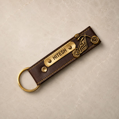 Personalized Vegan Leather Keychain