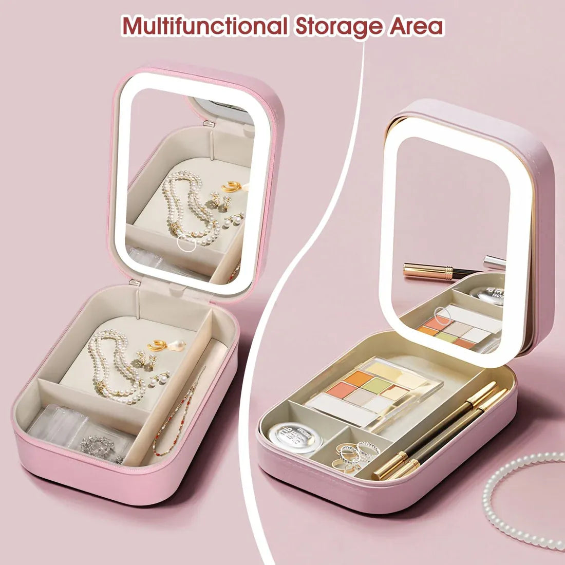 Personalized LED Jewelry Organizer Box