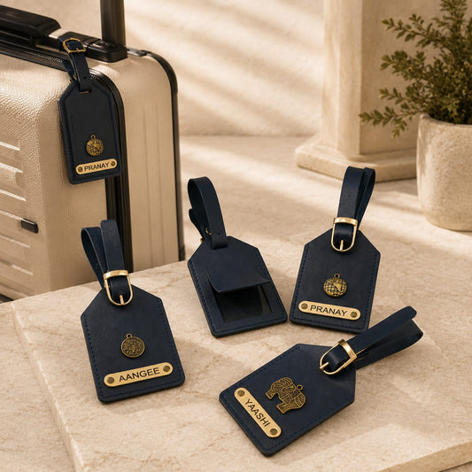 Personalized Leather Luggage Tag - Plush Gifting Co.