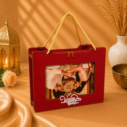 Personalized Rakhi Hamper Gift Box with Custom Photo Frame