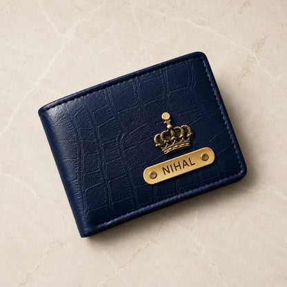 Personalized Croc Texture Men's Wallet