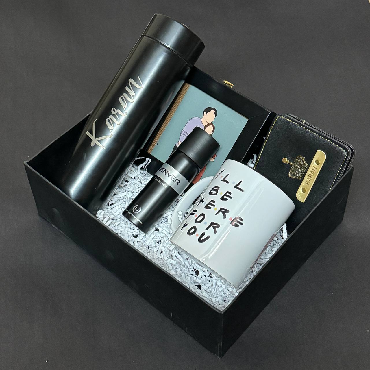 Personalized Executive Gift Hamper for Men – Black Edition