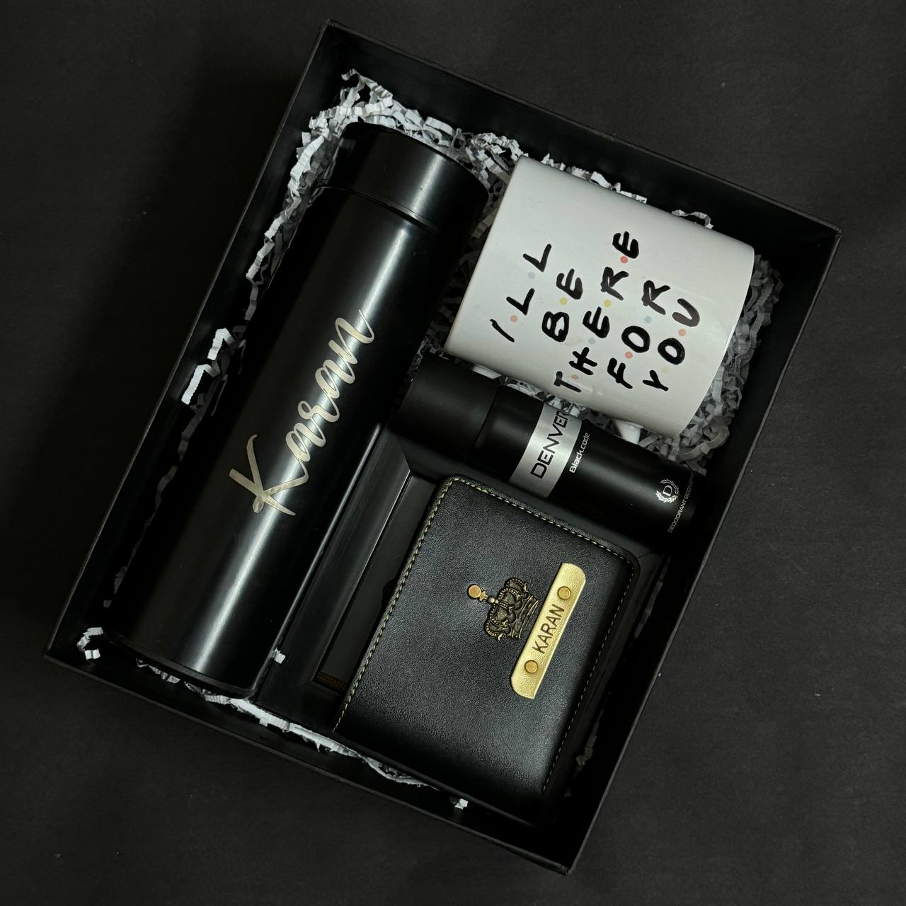 Personalized Executive Gift Hamper for Men – Black Edition